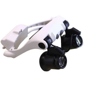 Headset Magnifying Glass LED Light
