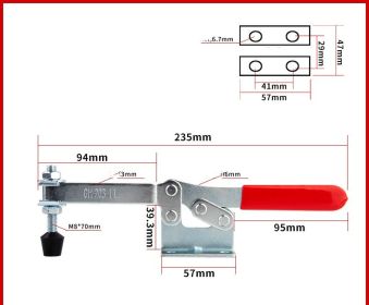 Quick Jig Horizontal Clamp Fixed Clamp (Option: GH201BL)