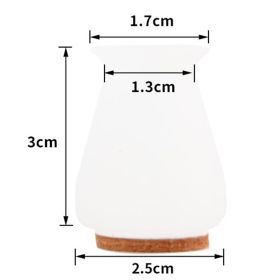 Felt Silicone Tables And Chairs Stool Leg Covers (Option: White-XS-64PCS)