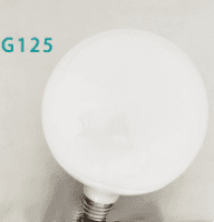 Milky White LED Glass Bulb Warm White Light Source (Option: G125-5W-Warm light)