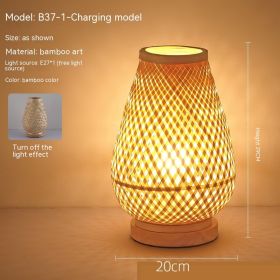 Japanese Atmosphere Retro Homestay Bedroom Bedside Lamp (Option: Without E27 Light Source-Without Bulb-B371)