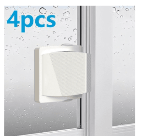 Child Protective Window Lock Mobile Door High-rise Building (Option: Amber Gray4PC)