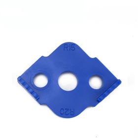 Quick Locator Woodworking Router Corner Radius Templates Jig R5-R40 Woodworking Trimming Machine Wood (Option: R15R20-Blue)